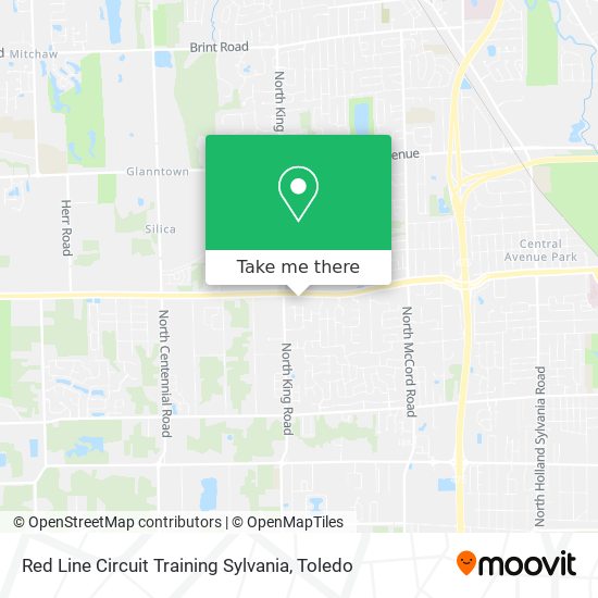 Red Line Circuit Training Sylvania map