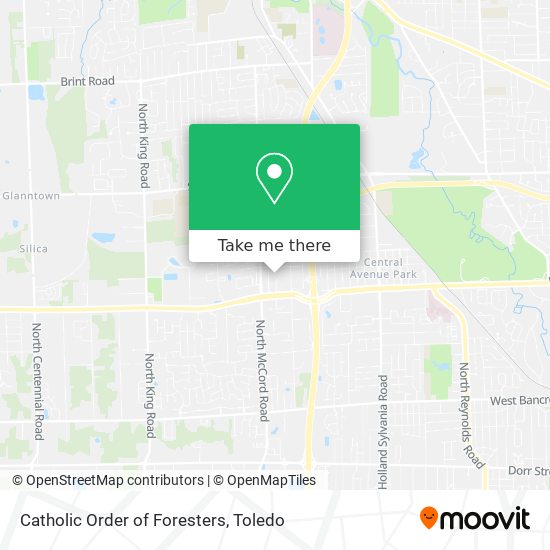 Catholic Order of Foresters map