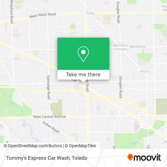 Tommy's Express Car Wash map