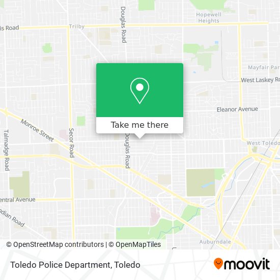 Mapa de Toledo Police Department