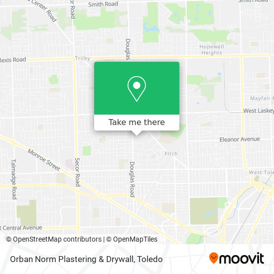 Orban Norm Plastering & Drywall map