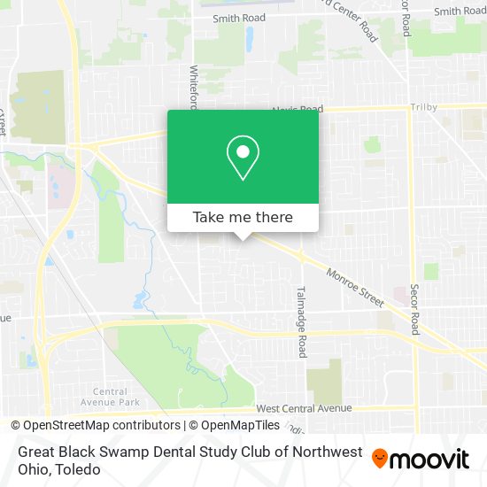 Mapa de Great Black Swamp Dental Study Club of Northwest Ohio