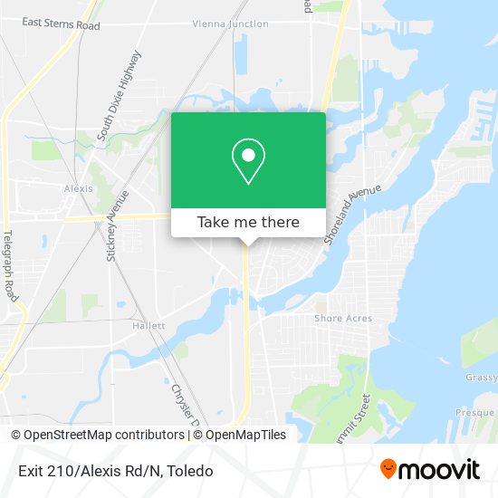 Mapa de Exit 210/Alexis Rd/N