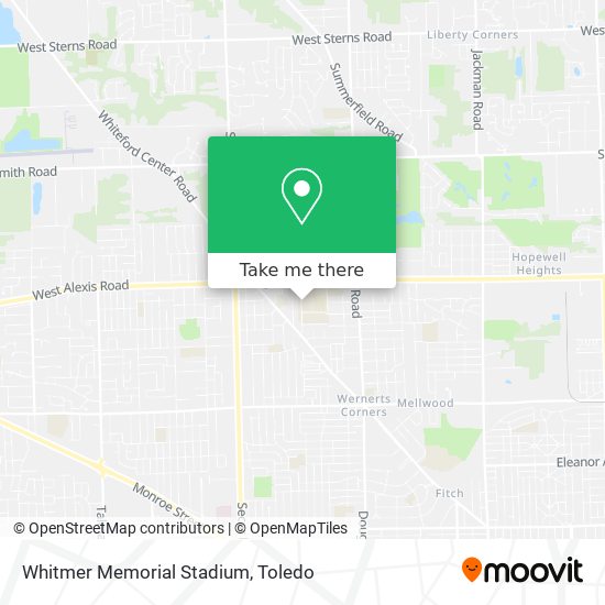 Whitmer Memorial Stadium map