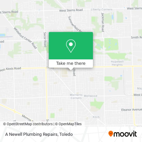 A Newell Plumbing Repairs map