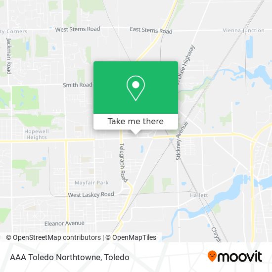 AAA Toledo Northtowne map