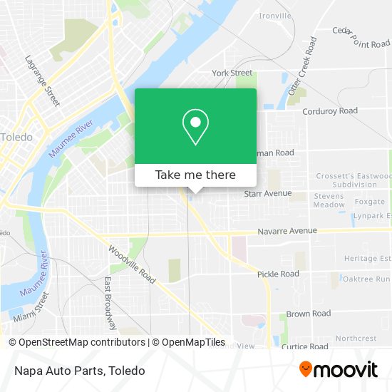 Napa Auto Parts map