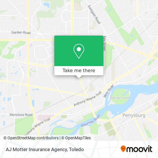 Mapa de AJ Motter Insurance Agency