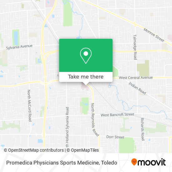Promedica Physicians Sports Medicine map