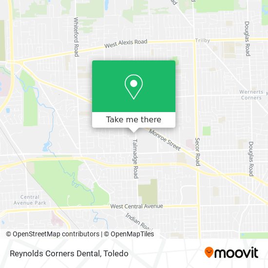 Mapa de Reynolds Corners Dental