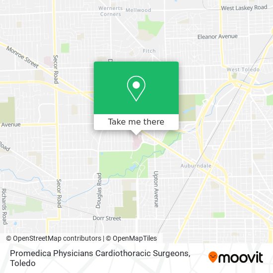 Mapa de Promedica Physicians Cardiothoracic Surgeons