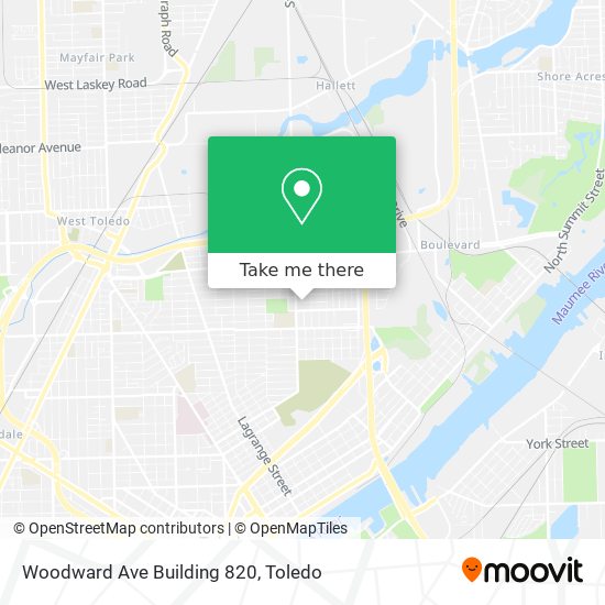 Mapa de Woodward Ave Building 820