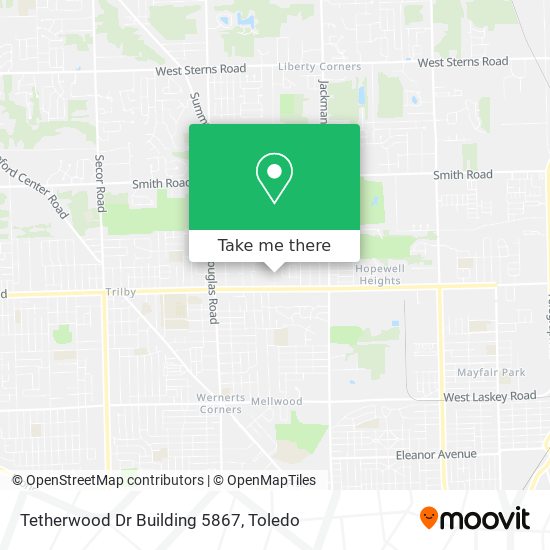 Tetherwood Dr Building 5867 map