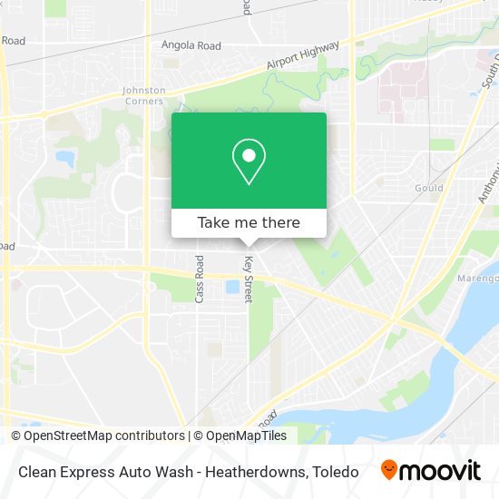 Clean Express Auto Wash - Heatherdowns map