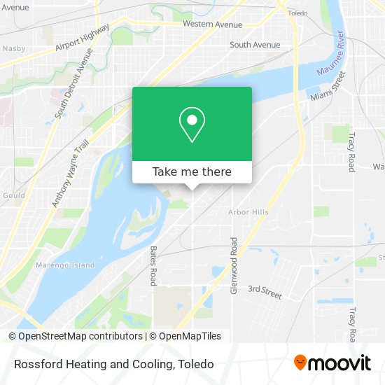 Mapa de Rossford Heating and Cooling