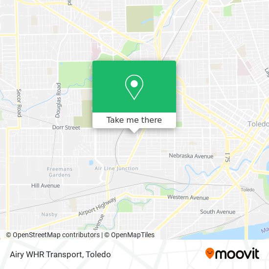 Mapa de Airy WHR Transport