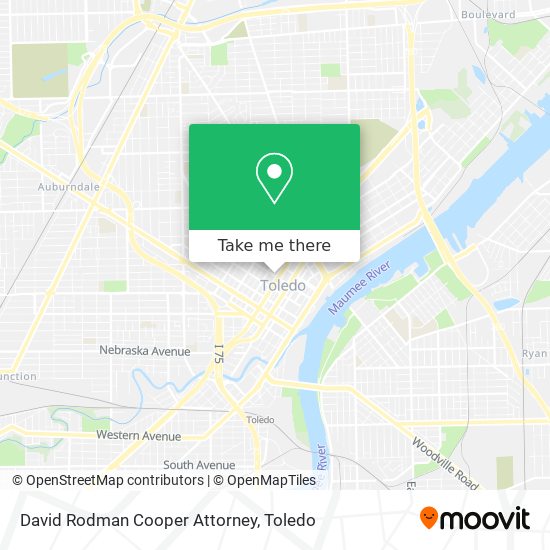 David Rodman Cooper Attorney map