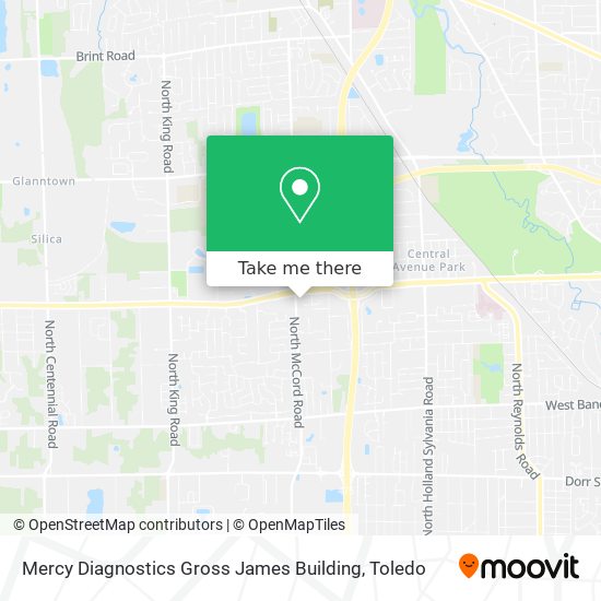 Mercy Diagnostics Gross James Building map