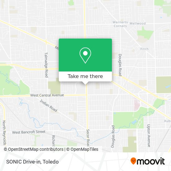 Mapa de SONIC Drive-in