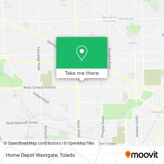 Mapa de Home Depot Westgate