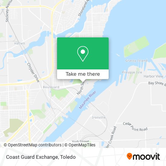 Coast Guard Exchange map