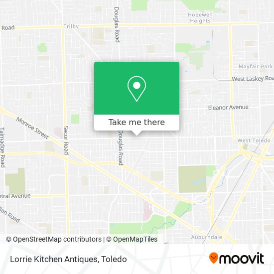 Lorrie Kitchen Antiques map