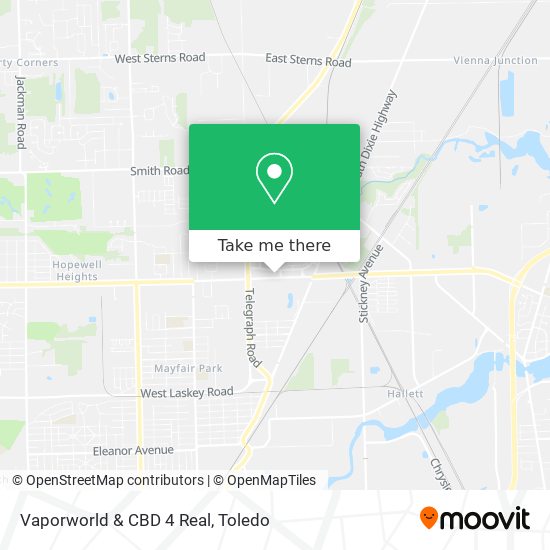 Vaporworld & CBD 4 Real map