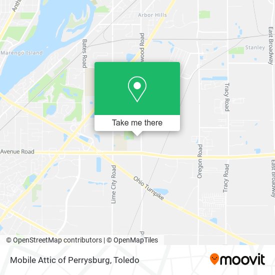 Mobile Attic of Perrysburg map