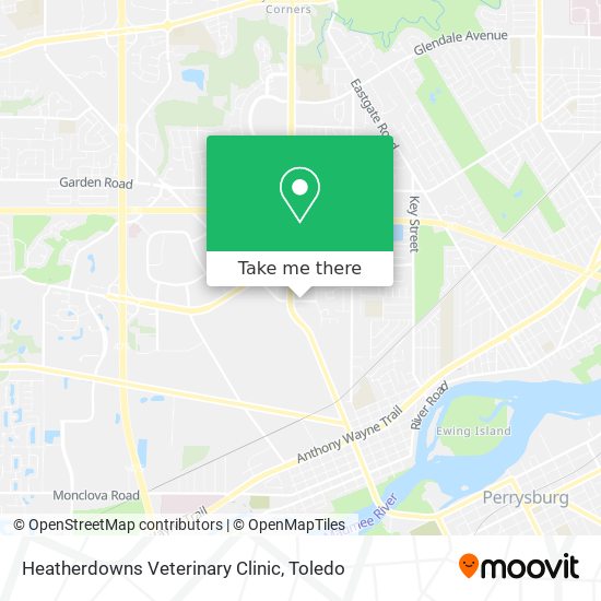 Heatherdowns Veterinary Clinic map