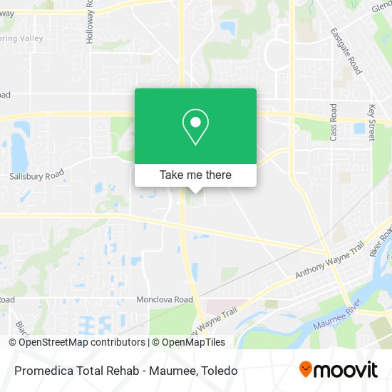 Mapa de Promedica Total Rehab - Maumee