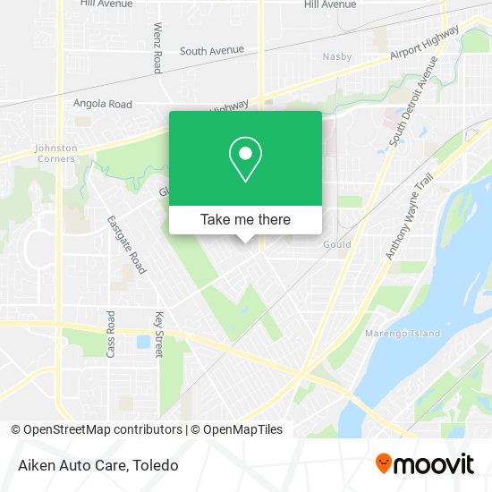 Mapa de Aiken Auto Care