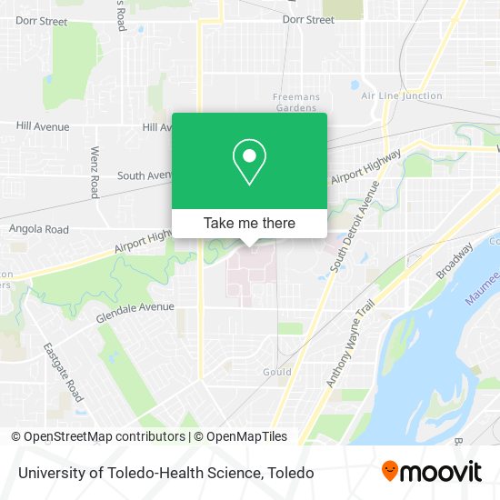 University of Toledo-Health Science map