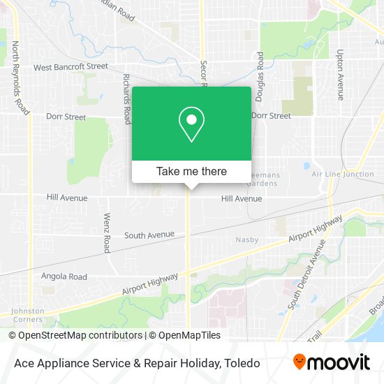 Mapa de Ace Appliance Service & Repair Holiday