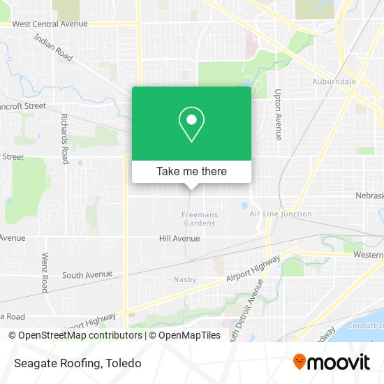 Seagate Roofing map