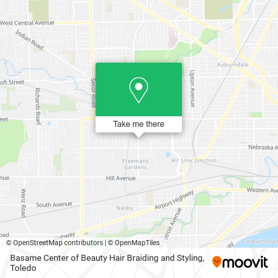 Mapa de Basame Center of Beauty Hair Braiding and Styling