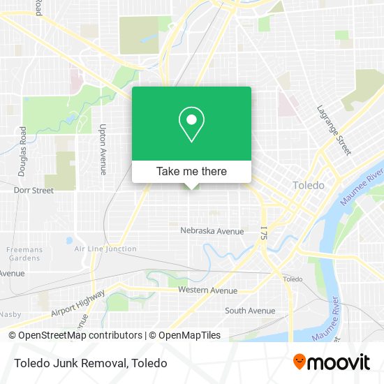 Toledo Junk Removal map