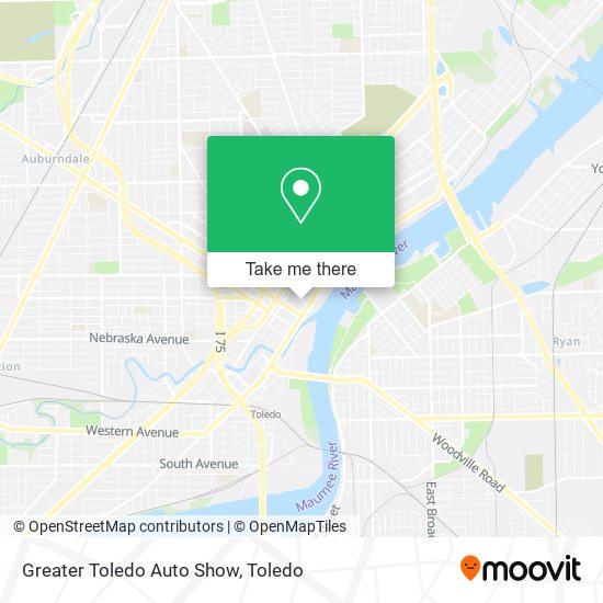 Greater Toledo Auto Show map