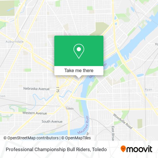 Professional Championship Bull Riders map