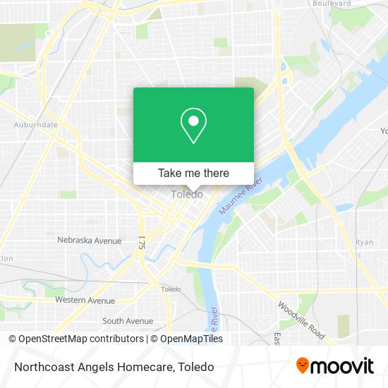 Northcoast Angels Homecare map