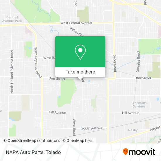 Mapa de NAPA Auto Parts