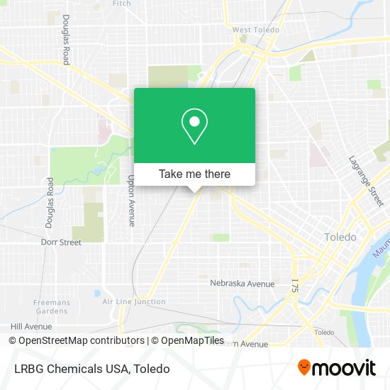 Mapa de LRBG Chemicals USA