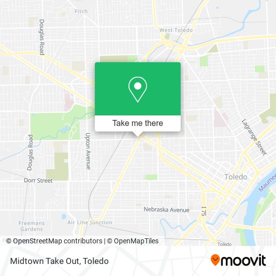 Midtown Take Out map