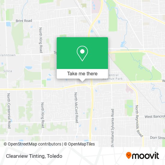 Mapa de Clearview Tinting