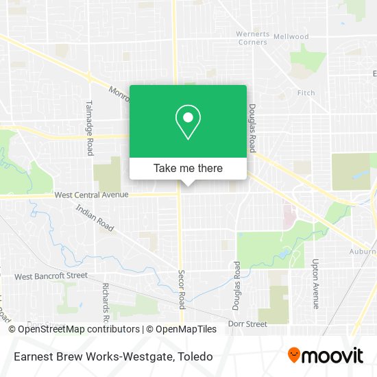 Mapa de Earnest Brew Works-Westgate