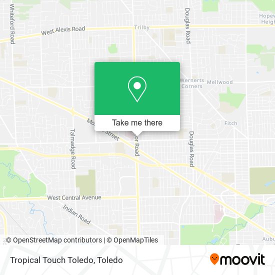 Tropical Touch Toledo map