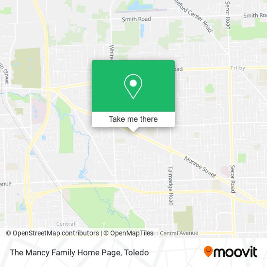 The Mancy Family Home Page map