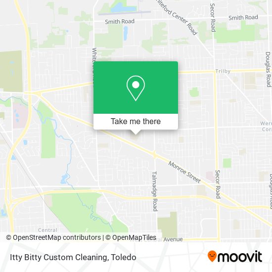 Mapa de Itty Bitty Custom Cleaning