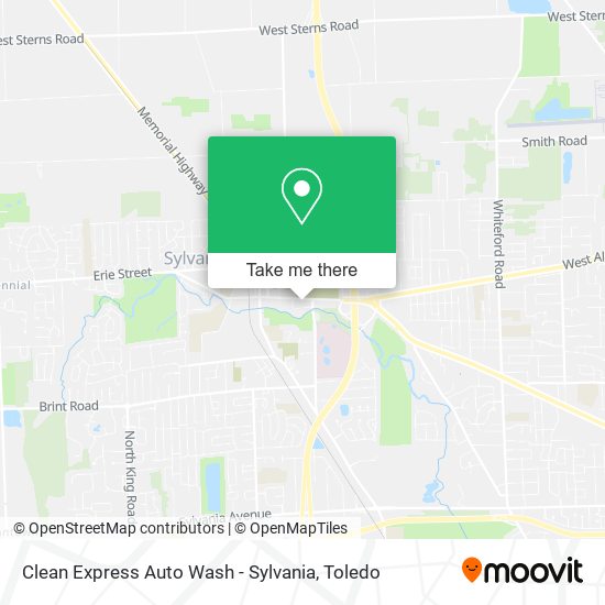 Mapa de Clean Express Auto Wash - Sylvania