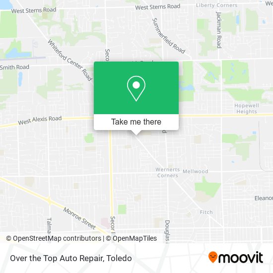 Over the Top Auto Repair map
