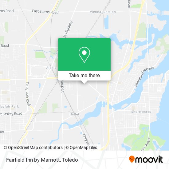 Mapa de Fairfield Inn by Marriott